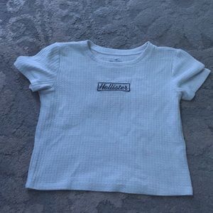 white crop top , size small